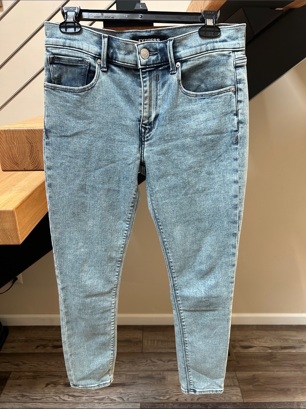 Express Light Blue Skinny Jeans